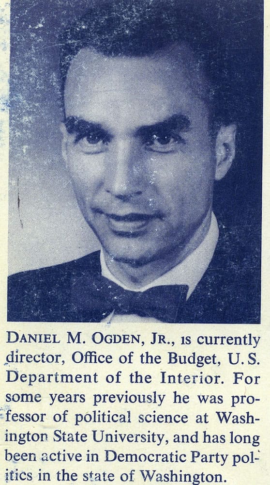 Dan Ogden on back cover of &quot;Electing the President,&quot; which he wrote with Arthur L.