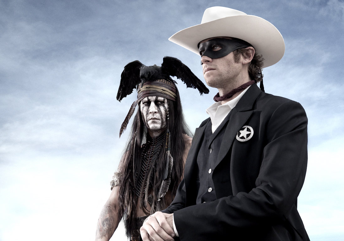 Johnny Depp, left, and Armie Hammer in &quot;The Lone Ranger,&quot; one of the worst films of the year.