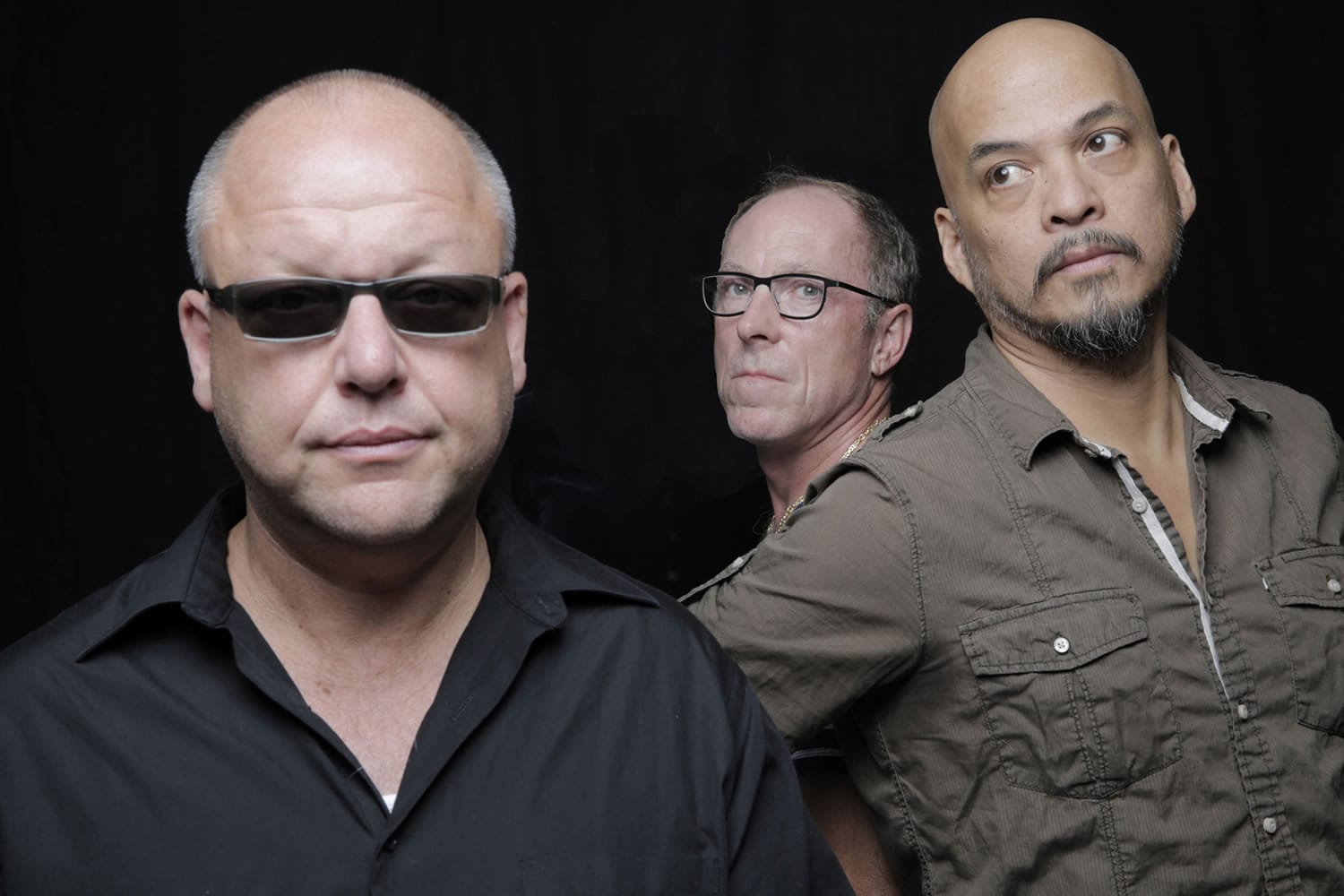 LEFT TO RIGHT:  Black Francis, David Lovering, Joey Santiago 
  
 The Pixies, from left, Black Francis, David Lovering and Joey Santiago, will perform Feb. 19, 2014 at the Arlene Schnitzer Concert Hall.