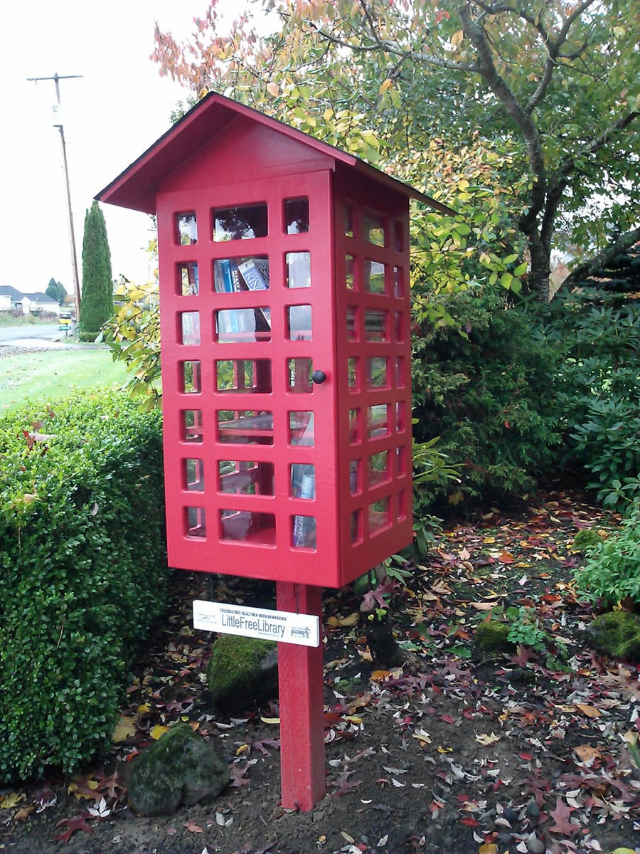 Ridgefield: Don't be shy, neighbors. The main point of Gayle Patterson's Little Free Library on Northwest 196th Street is to help yourself to a good read.