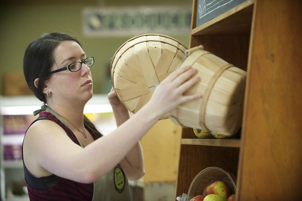 Claire Ghormley, the new manager at the Vancouver Food Co-op store, said she plans to redesign the interior of the store so visitors come face-to-face with fresh produce.