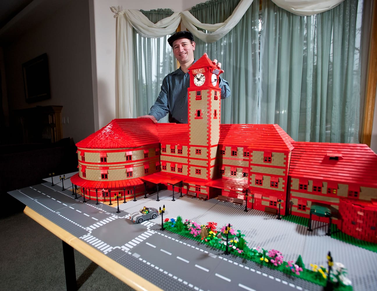 Vancouver's Thomas Prill created a Lego version of Union Station in Portland.