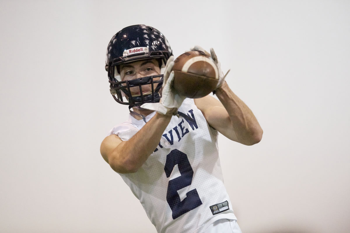 Skyview's Jacob Dennis has 850 yards receiving with 12 touchdowns this season.