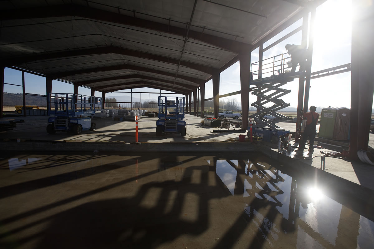 Construction is underway on a 21,600-square-foot complex at the Port of Camas-Washougal's Steigerwald Commerce Center.