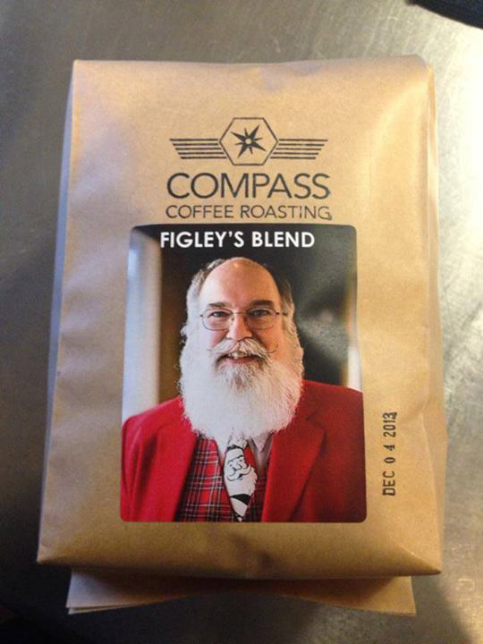 Santa Claus Rob Figley has left us, but Compass Coffee has brewed up this special memorial blend.