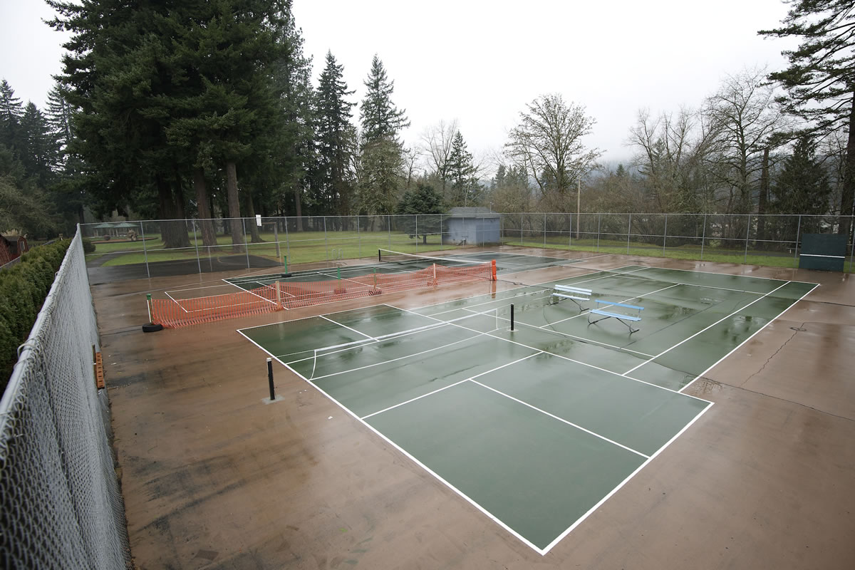 Hathaway Park's tennis courts in Washougal will be transformed into pickleball courts, a similar sport with a racket and ball.