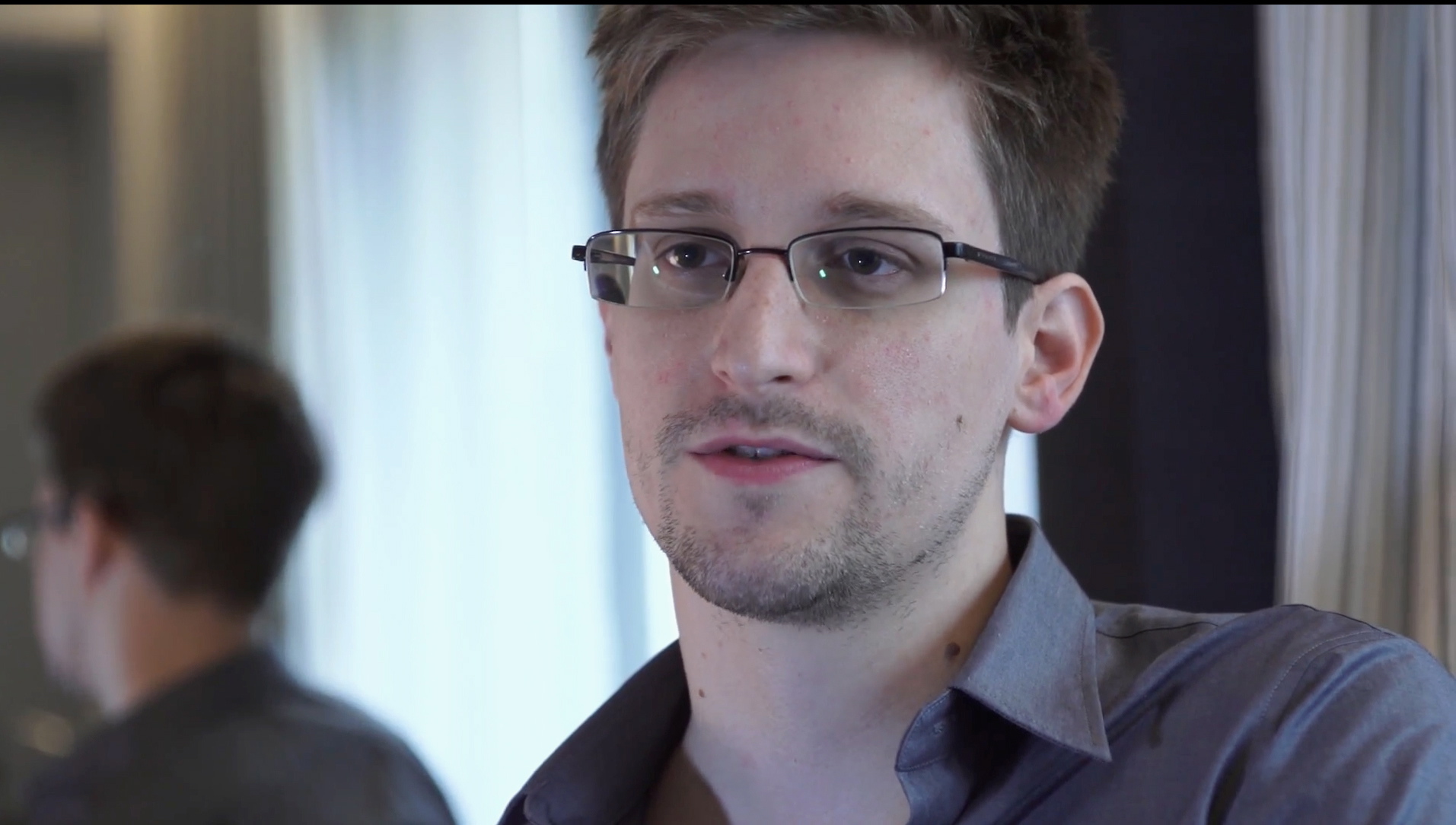 Edward Snowden in Hong Kong.