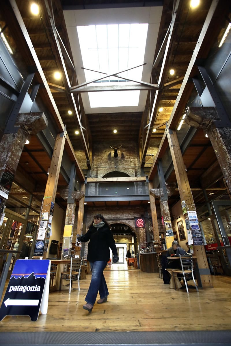 Don Ryan/Associated Press
Large wooden beams and a skylight grace the main area of the Ecotrust building, originally built in 1895 and restored in 2000, in Portland. The building is a LEED-certified commercial building. Now LEED has a rival rating system in Portland-based Green Globes, which markets itself as a simpler, less expensive alternative to LEED.