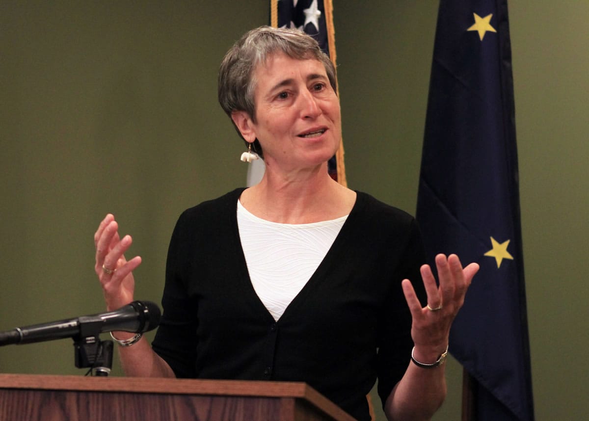 Sally Jewell, Interior secretary.