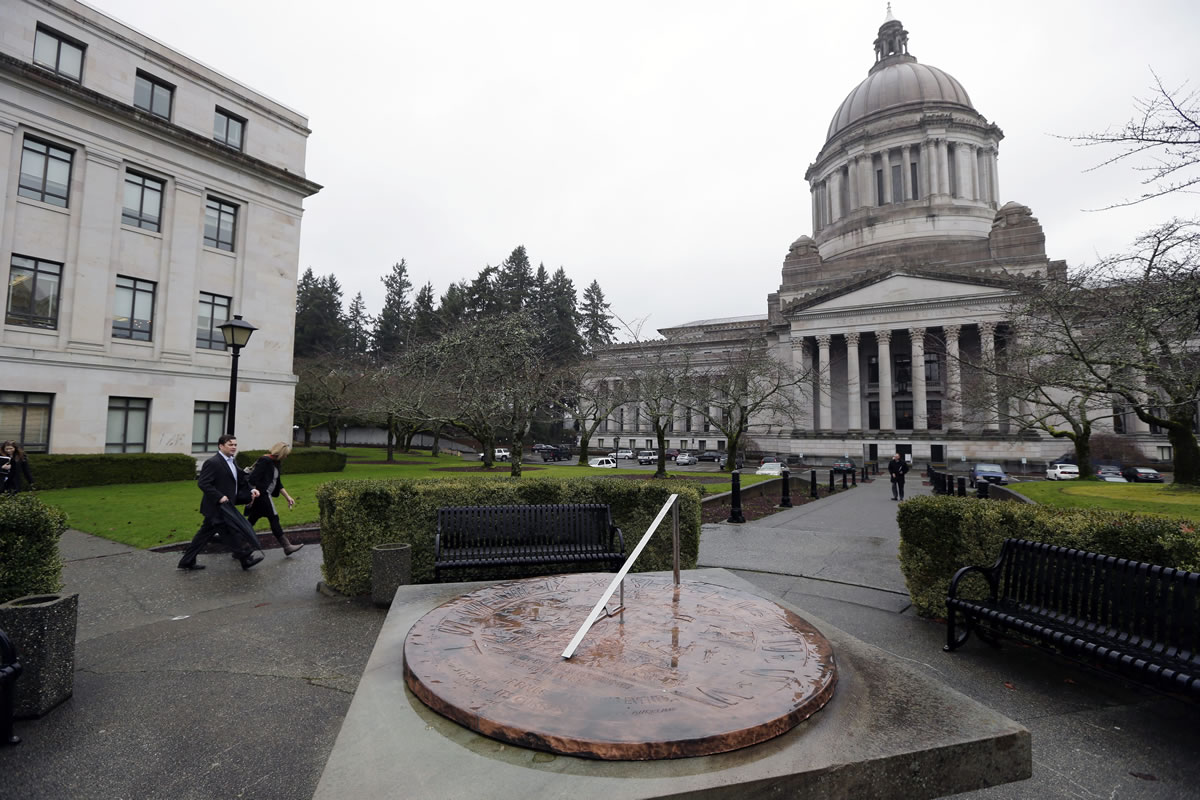 The Legislative Building at the Washington state Capitol in Olympia on Jan.