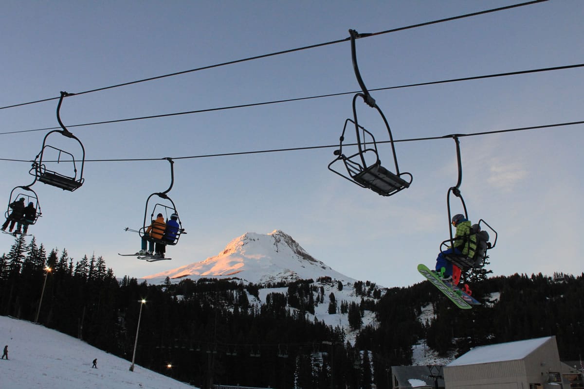 Mount Hood Meadows got a jump on the season Saturday when it ran its Buttercup chairlift for four hours.