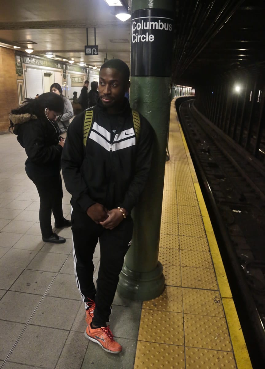 Dennis Codrington, who rescued a man after he fell onto the subway tracks.