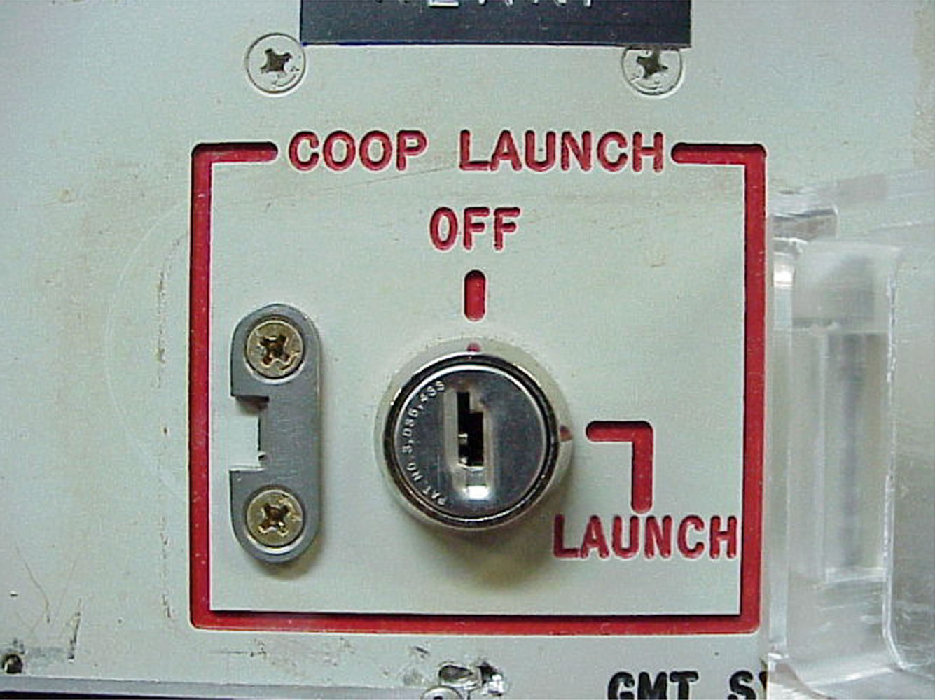 The launch key mechanism at the deactivated Delta Nine Launch Facility near Wall, S.D.
