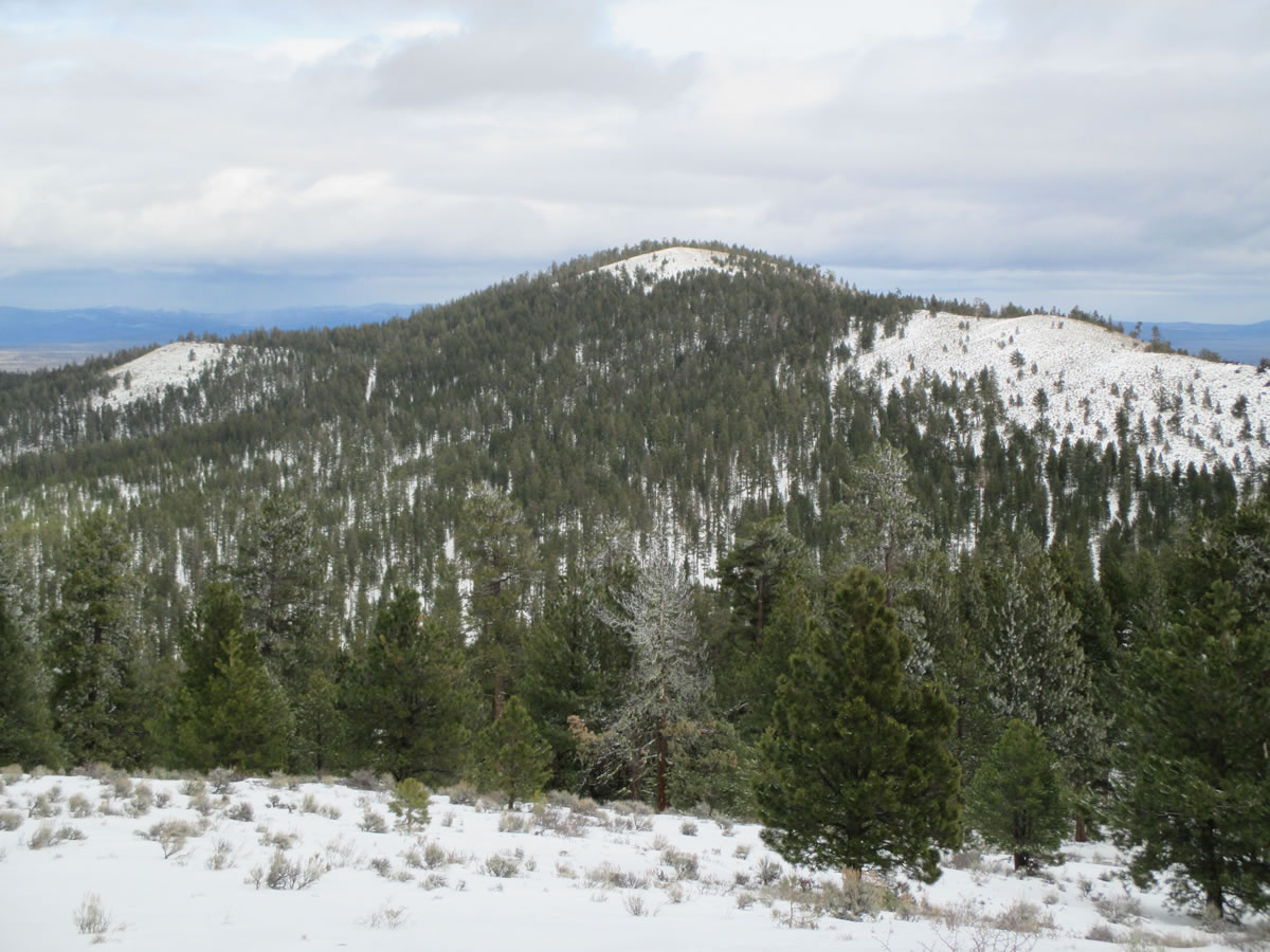Pine Mountain, as seen from Pine Mountain Observatory in Millican, Ore., is one of the last major peaks of the Cascade Range before Central Oregon flattens into the desert landscape to the east.
