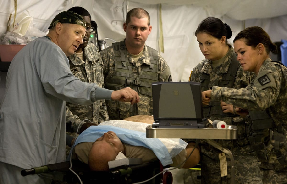 Medics and nurses get training from Maj.