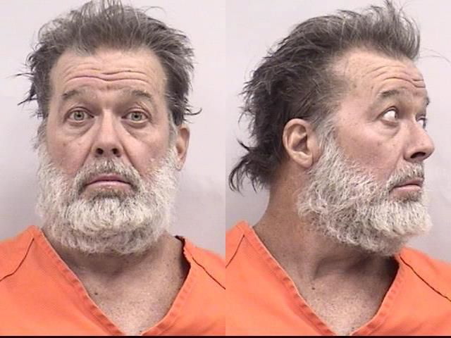 Colorado Springs shooting suspect Robert Lewis Dear of North Carolina is seen in  undated photos provided by the El Paso County Sheriff's Office. A gunman burst into a Planned Parenthood clinic Friday, Nov. 27, 2015 and opened fire, launching several gunbattles and an hourslong standoff with police as patients and staff took cover. By the time the shooter surrendered, at least three people were killed, including a police officer and at least nine others were wounded, authorities said.