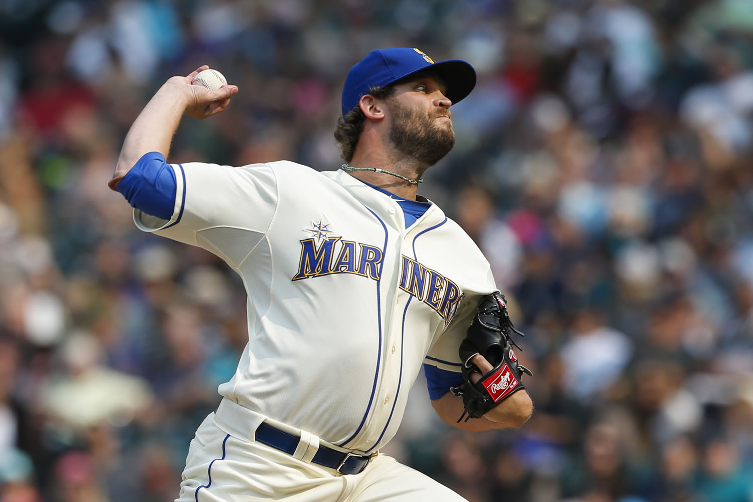 The Seattle Mariners traded pitcher Tom Wilhelmsen to the Texas Rangers for outfielder Leonys Martin on Monday, Nov. 16, 2015.
