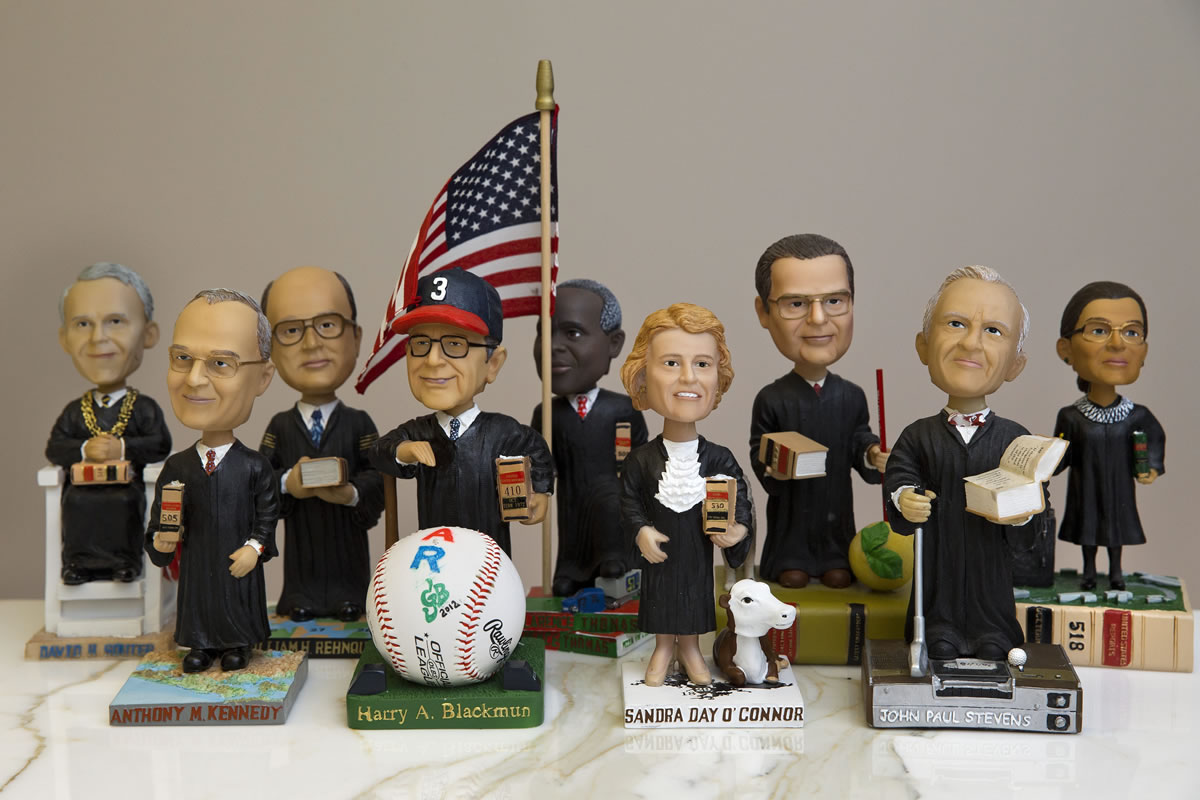 Bobblehead dolls representing Supreme Court Justices are some of the rarest bobblehead dolls ever produced.