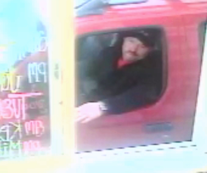 Kalama Police are searching for this man, who allegedly exposed himself to a bikini barista on Monday in Kalama.