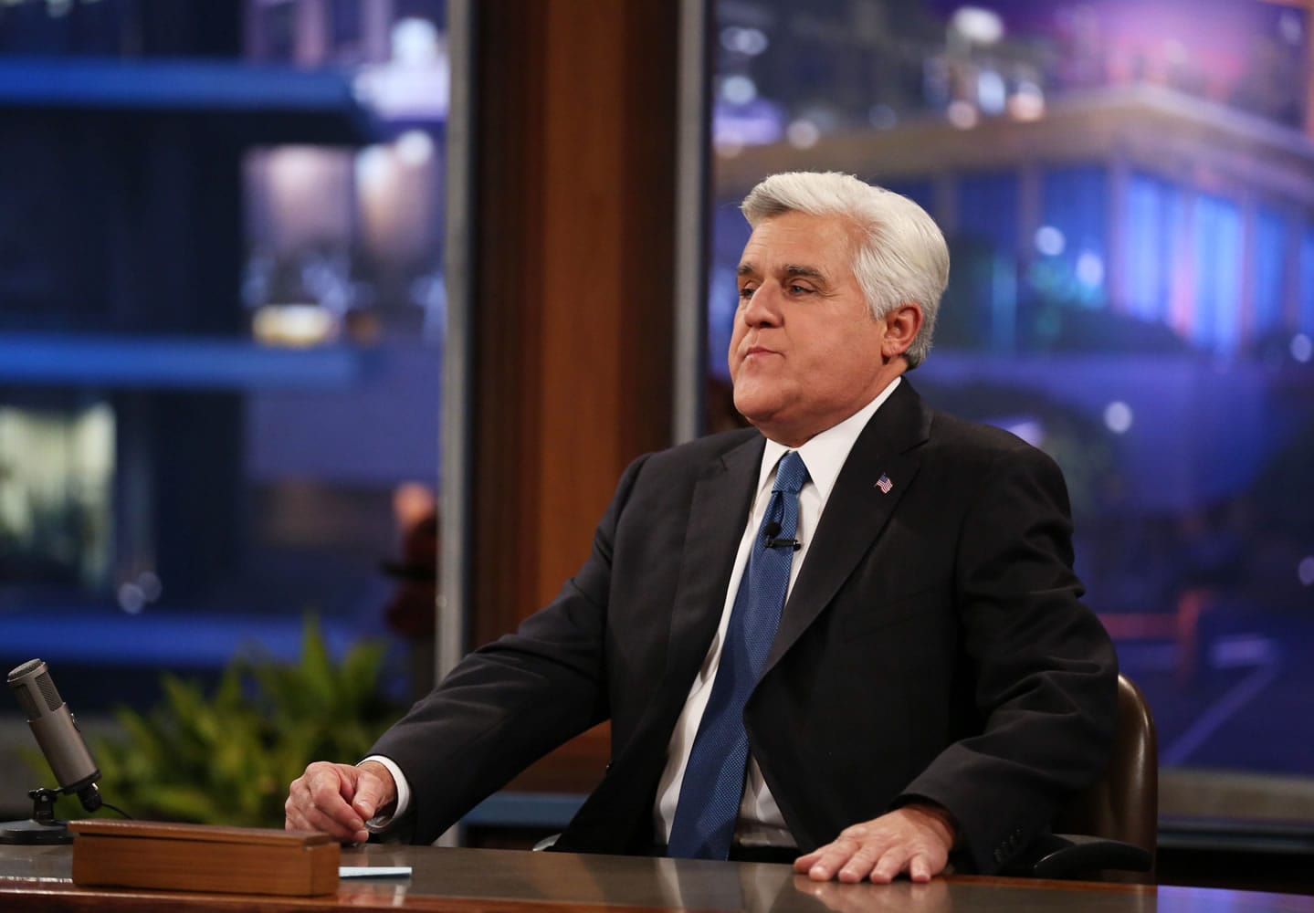Jay Leno appears during the final taping of  NBC's iThe Tonight Show with Jay Leno,&quot; in Burbank, Calif., Thursday, Feb. 6, 2014. Leno brings his 22-year career as the show host to an end Thursday in a special one-hour farewell broadcast.