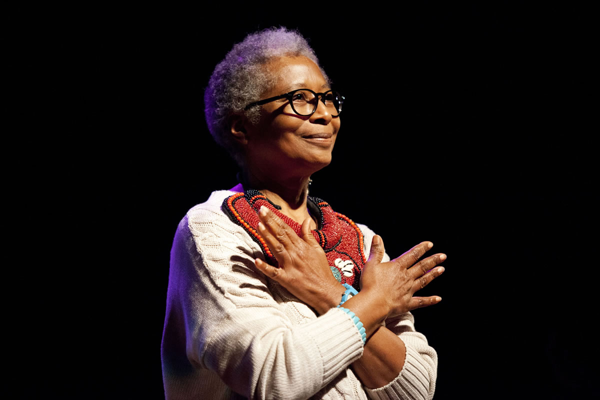 Alice Walker speaks at the London premiere of &quot;American Masters'&quot; &quot;Alice Walker: Beauty In Truth,&quot; in London.