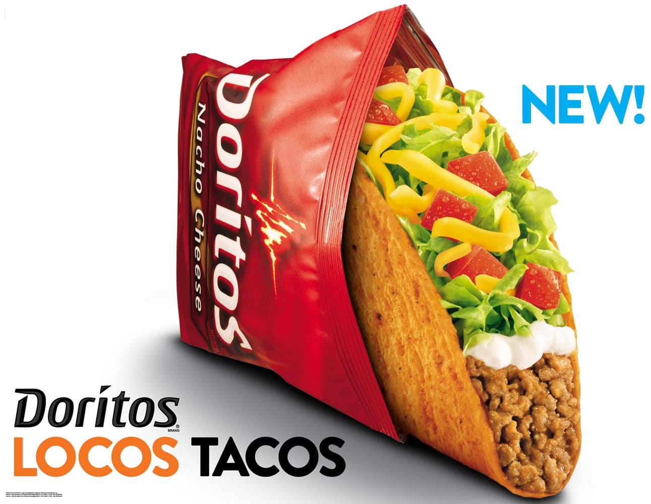 A new advertisement for Doritos Locos Tacos shells. PepsiCo Inc., which owns Cheetos, Fritos, Tostitos and other snacks, found enormous success in 2012 after teaming up with Taco Bell to create Dorito-flavored taco shells.