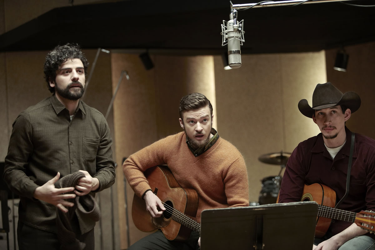 Oscar Isaac, from left, Justin Timberlake and Adam Driver in &quot;Inside Llewyn Davis.&quot;