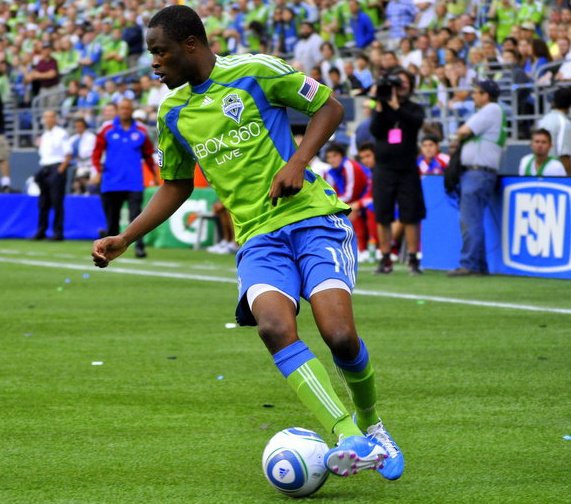 Steve Zakuani was the first pick in the 2009 MLS SuperDraft  after two seasons playing for Timbers coach Caleb Porter at Akron University.