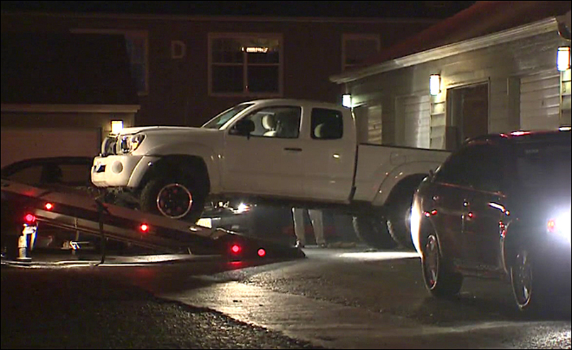 Detectives seized a white pickup they believe is tied to a hit-and-run that killed two Vancouver women. The pickup was seized during a search warrant at Larkspur Place apartments, 7906 N.E. Vancouver Mall Drive.