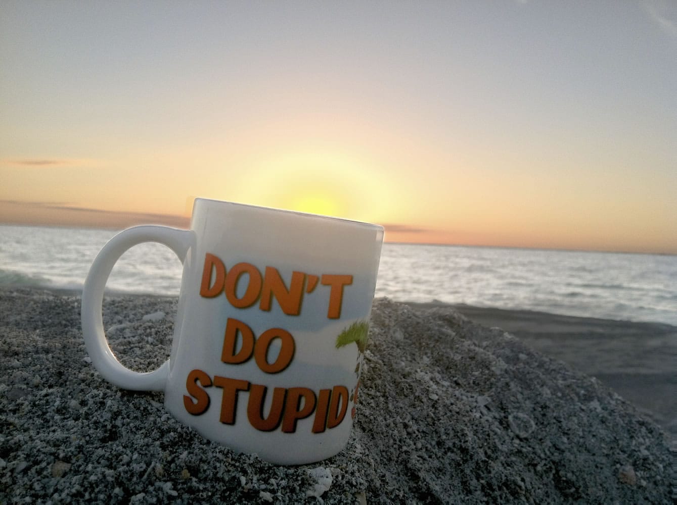 The popular Don't Do Stupid Stuff mugs are back in stock, just in time for Valentine's Day if you're looking for that last-minute one-of-a-kind gift.