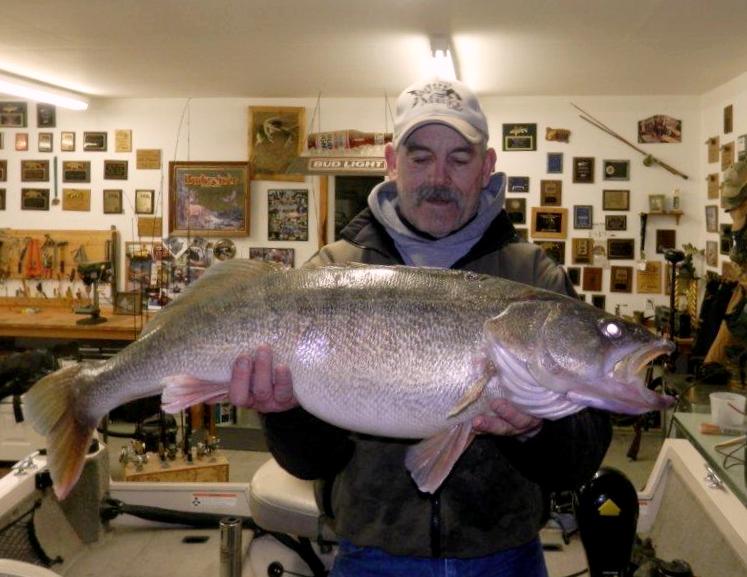 John Grubenhoff of Pasco caught this 20.32-pound walleye on Feb.