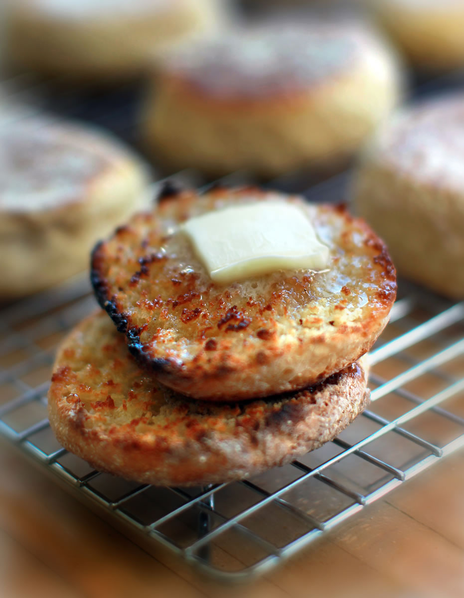 English muffins can be made at home for about $1 per half-dozen.
