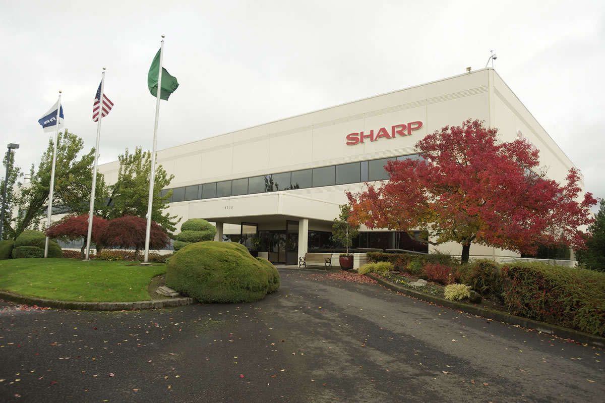 Japan-based Sharp Corp. parent to two subsidiaries based on a Camas site shown above, had one of the world's worst-performing stocks in 2012.