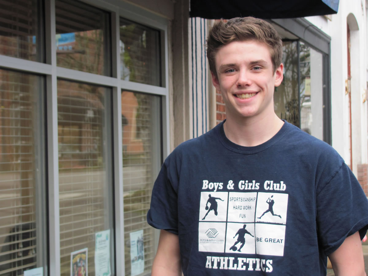 John Grall was honored as Youth of the Year for all Boys &amp; Girls Clubs in the Portland metro area.