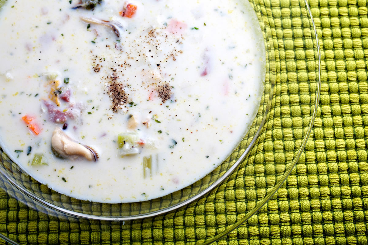 Pastrami and Mussel Chowder.