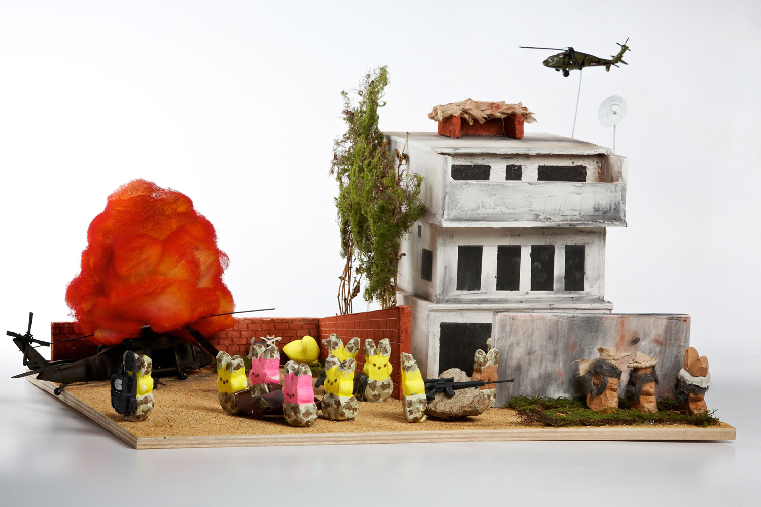 The diorama &quot;Zero Peep Thirty&quot; depicts SEAL Team 6 after killing Osama bin Laden.