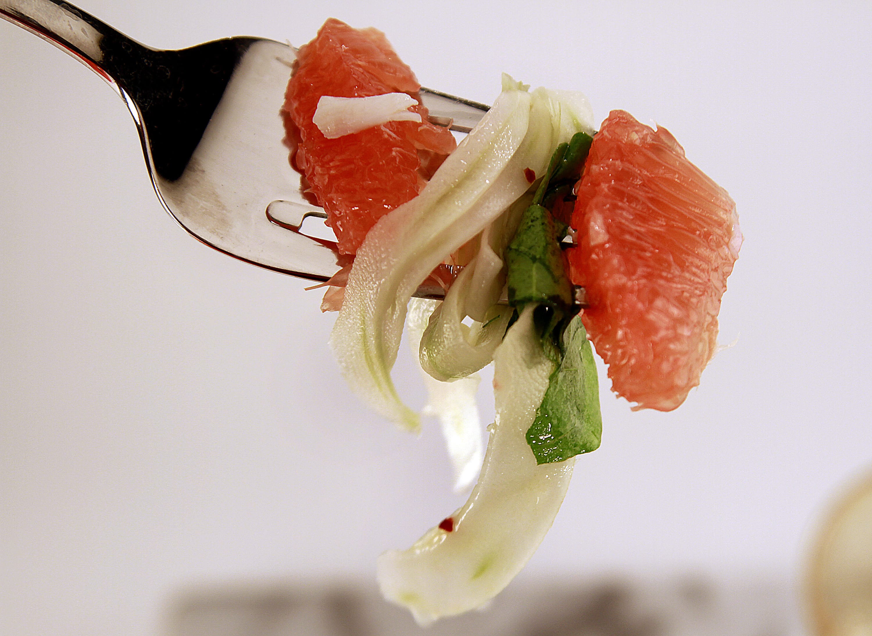 Pink grapefruit and fennel salad with crab makes for a tasty solution for citrus.