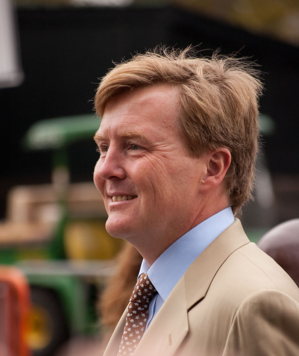 Crown Prince Willem-Alexander 
 of the Netherlands will become king Tuesday