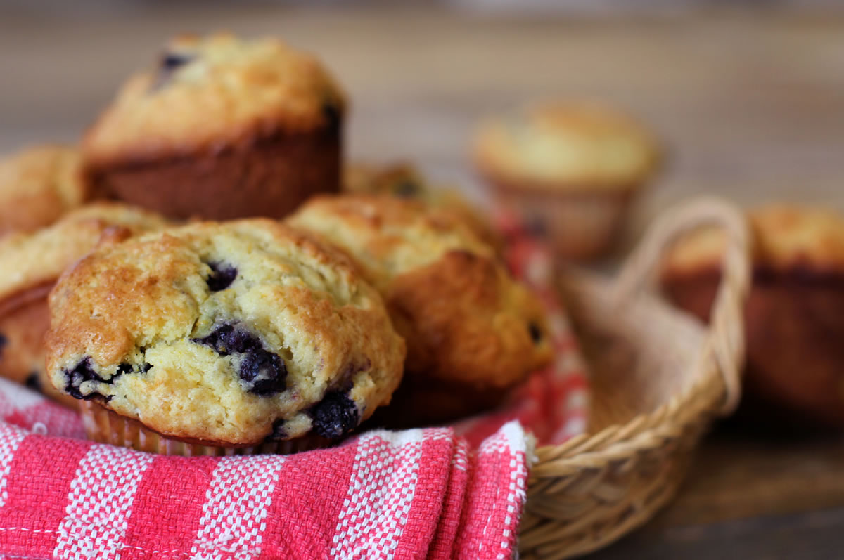 Blueberry-orange muffins.