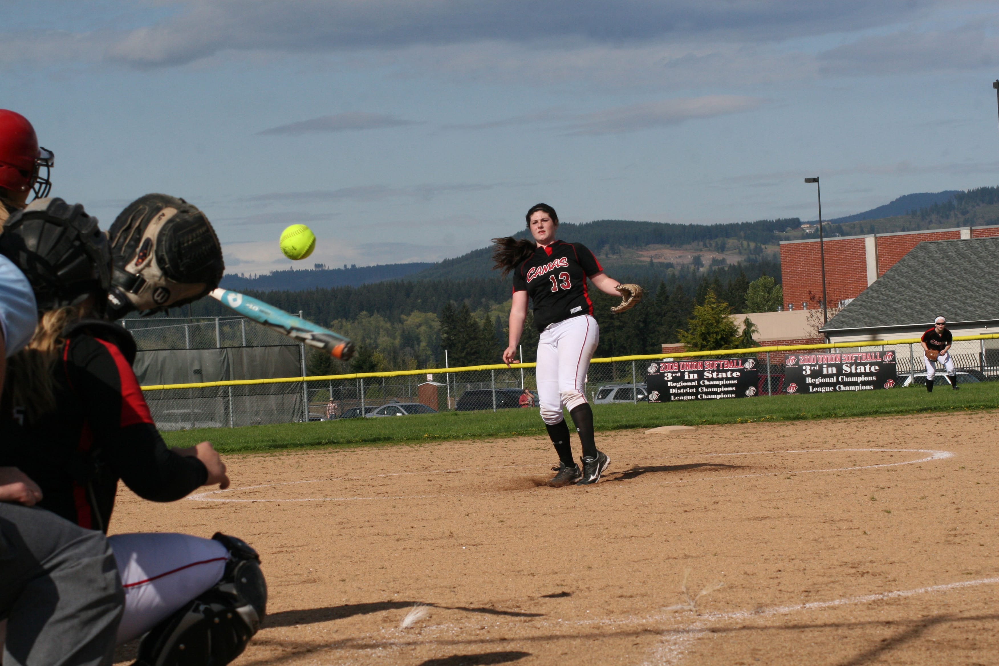 Harli Hubbard celebrated her 17th birthday by striking out 13 Union Titans on April 22. The Camas High School junior allowed only two hits and two walks in seven innings pitched.