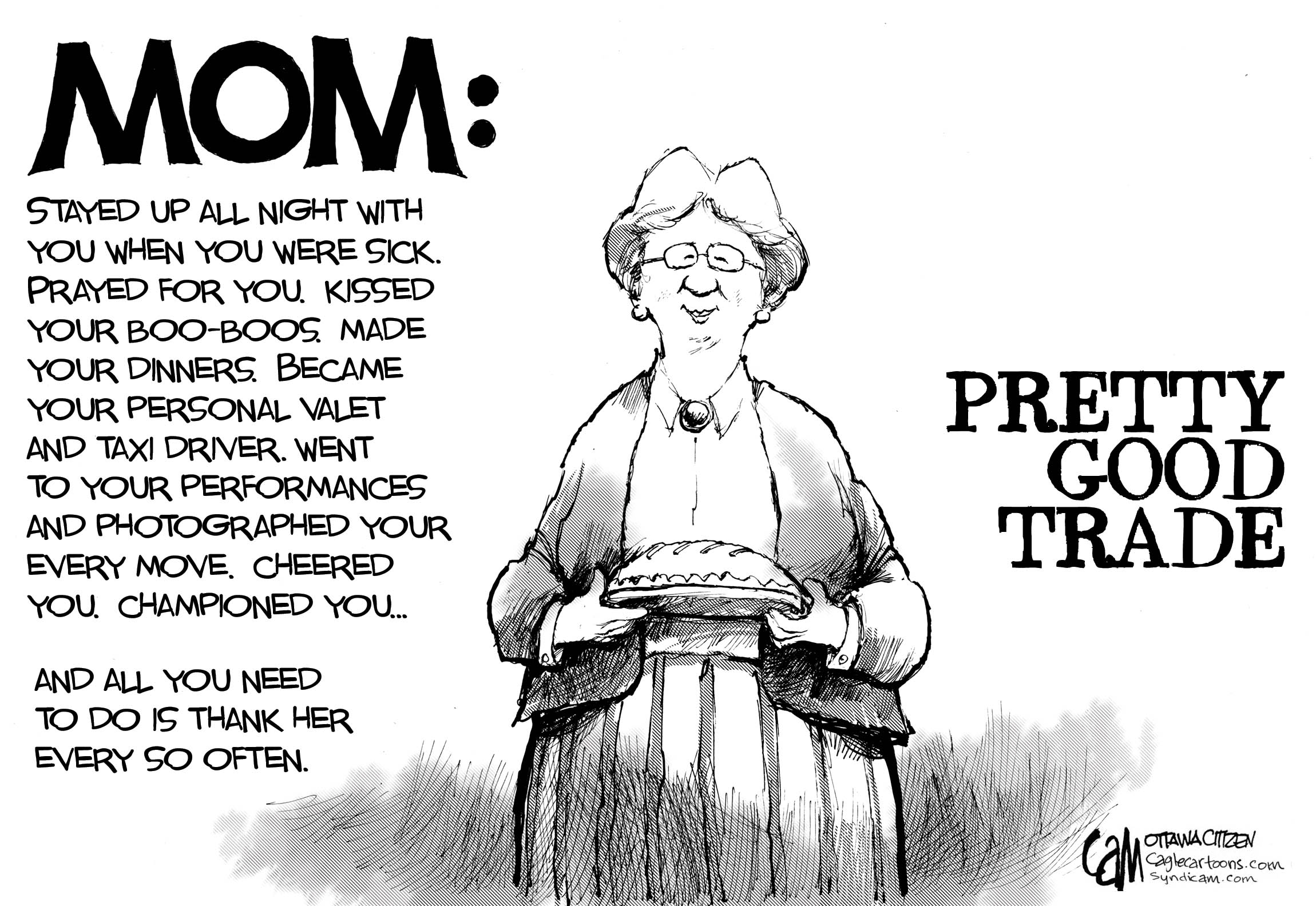 Editorial Cartoon: Happy Mother's Day - The Columbian