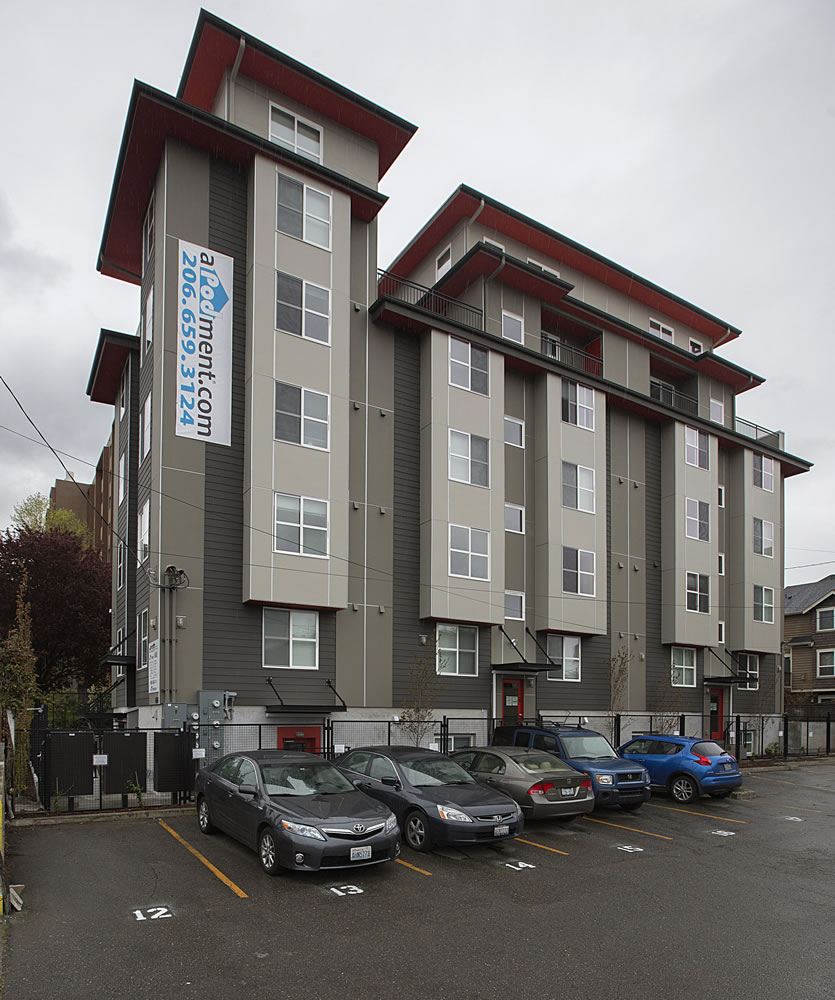 The aPodment apartment in Sammamish is one of nearly 50 microhousing buildings to have been built in the Seattle over the past several years.