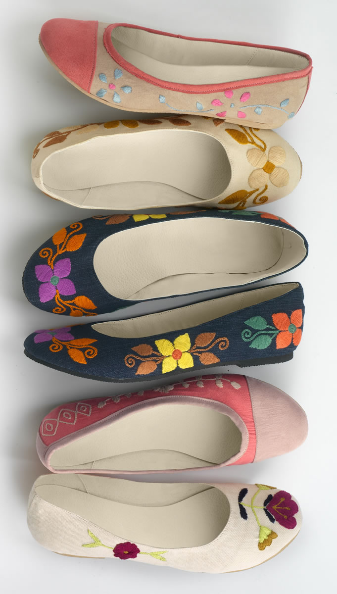 Fair Indigo
Fair Indigo is an online retailer that sells clothes and accessories that are certified by Fair Trade U.S.A., including $100 floral ballet flats.