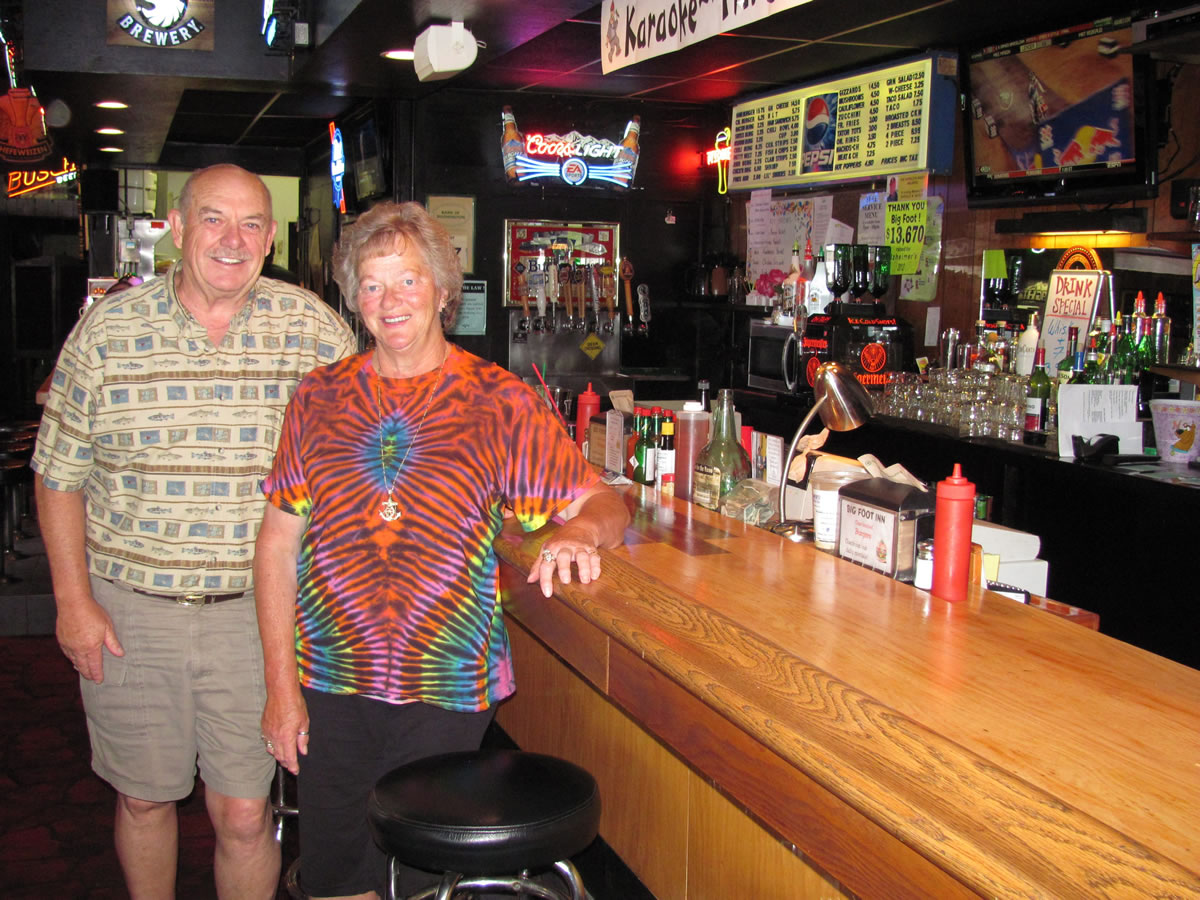 Jerry and Berta Knott have owned the Big Foot Inn for 27 years.