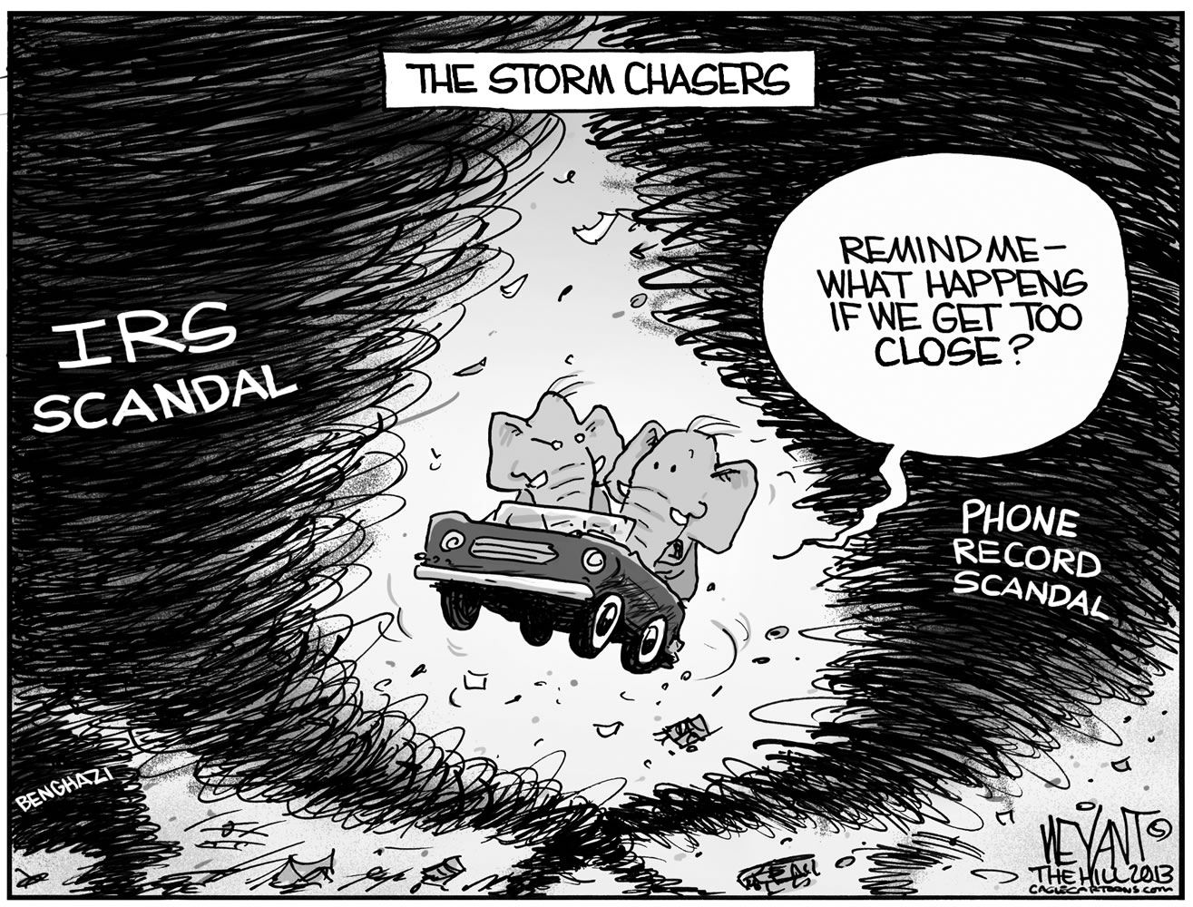 Editorial cartoon: The Storm Chasers