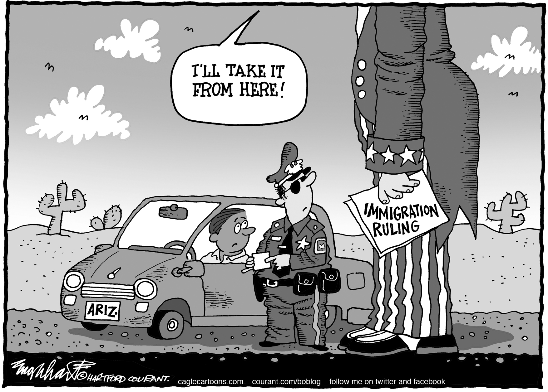 Editorial Cartoon: Who Rules Immigration? - The Columbian