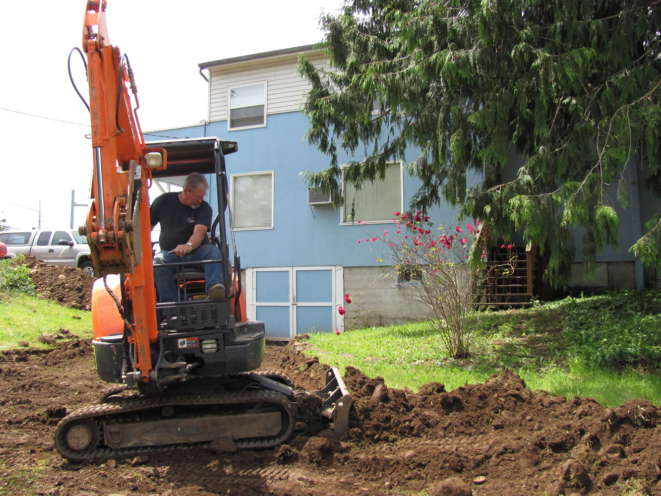 Myron Colvin is among the Camas Moose Lodge 1042 members volunteering to prepare the former Showboat Pub &amp; Grill site for the lodge to relocate in mid-July.