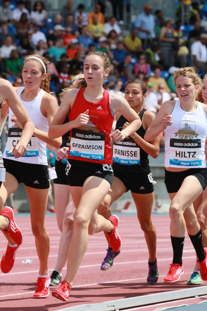 Alexa Efraimson earned fourth place Saturday, at the Adidas Dream Mile in New York City.