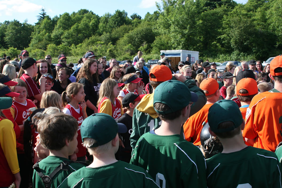 East County Little League baseball and softball players, coaches, parents, family members and friends gathered for closing ceremonies Wednesday, at George Schmid Memorial Park in Washougal.