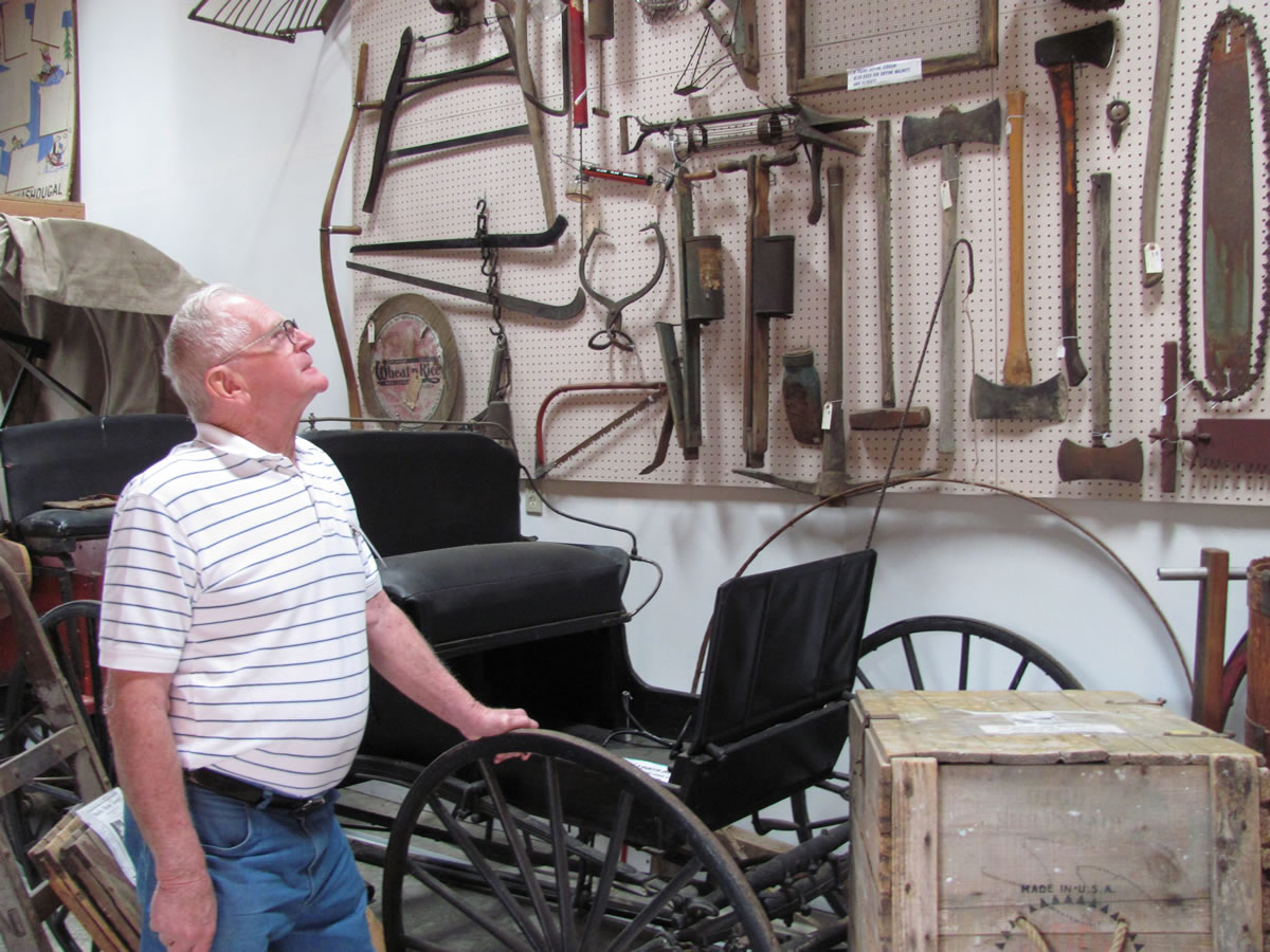 Bob Peake, 82, has volunteered at the Two Rivers Heritage Museum for 25 years.